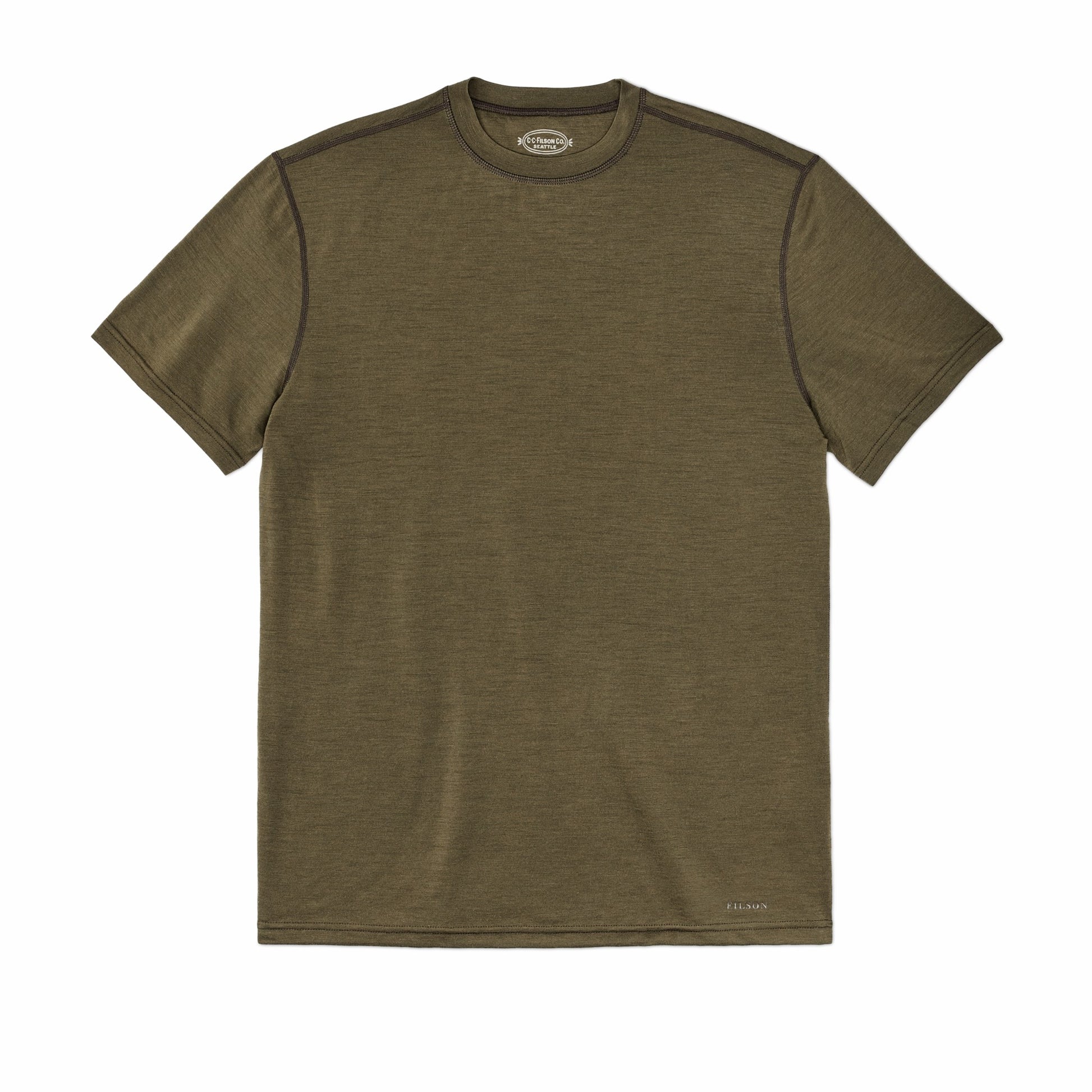 Filson Men Men's 210G Merino Wool Short Sleeve Crewneck Base Layer