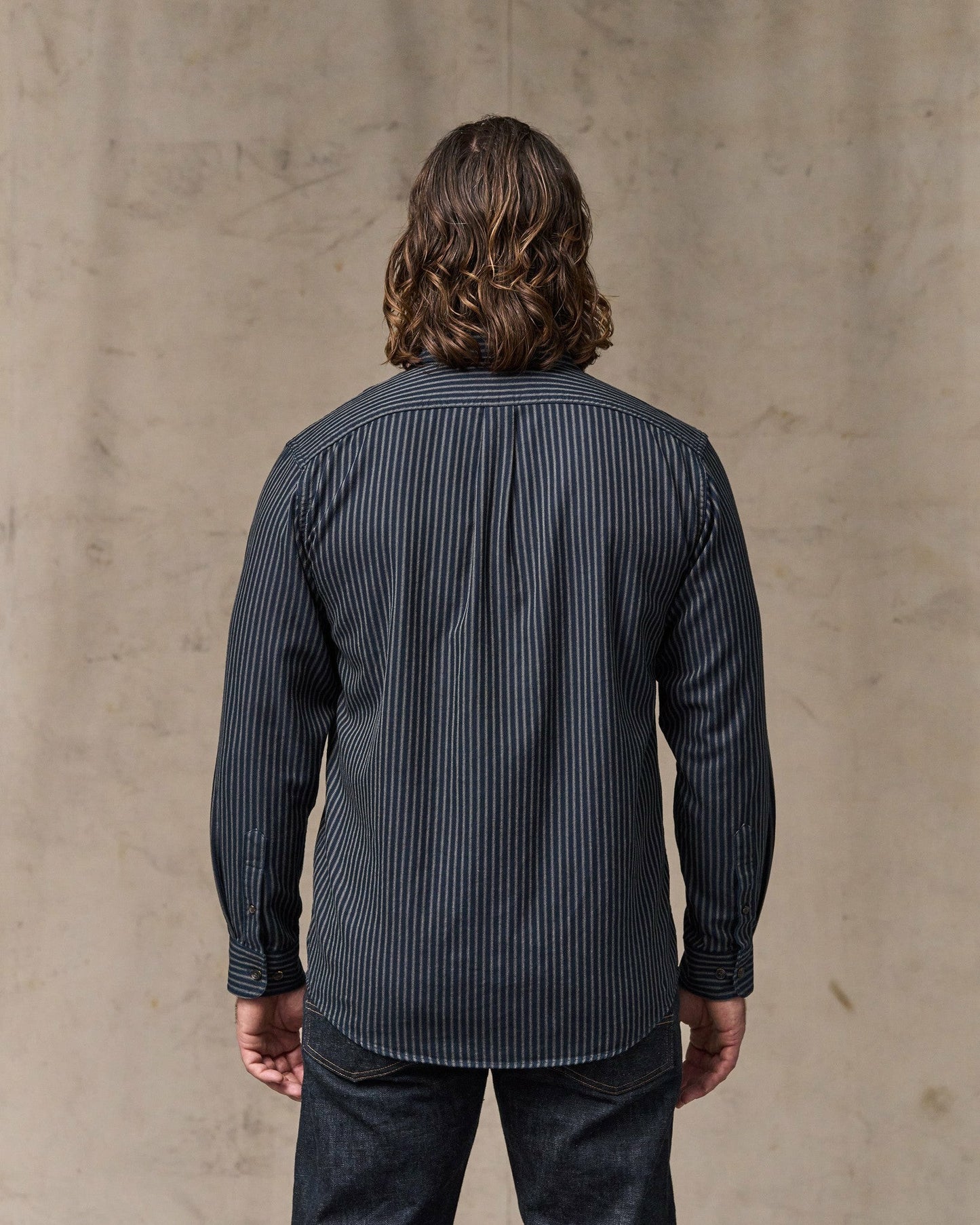 Filson Men Lightweight Alaskan Guide Shirt - Indigo / Ticking Stripe