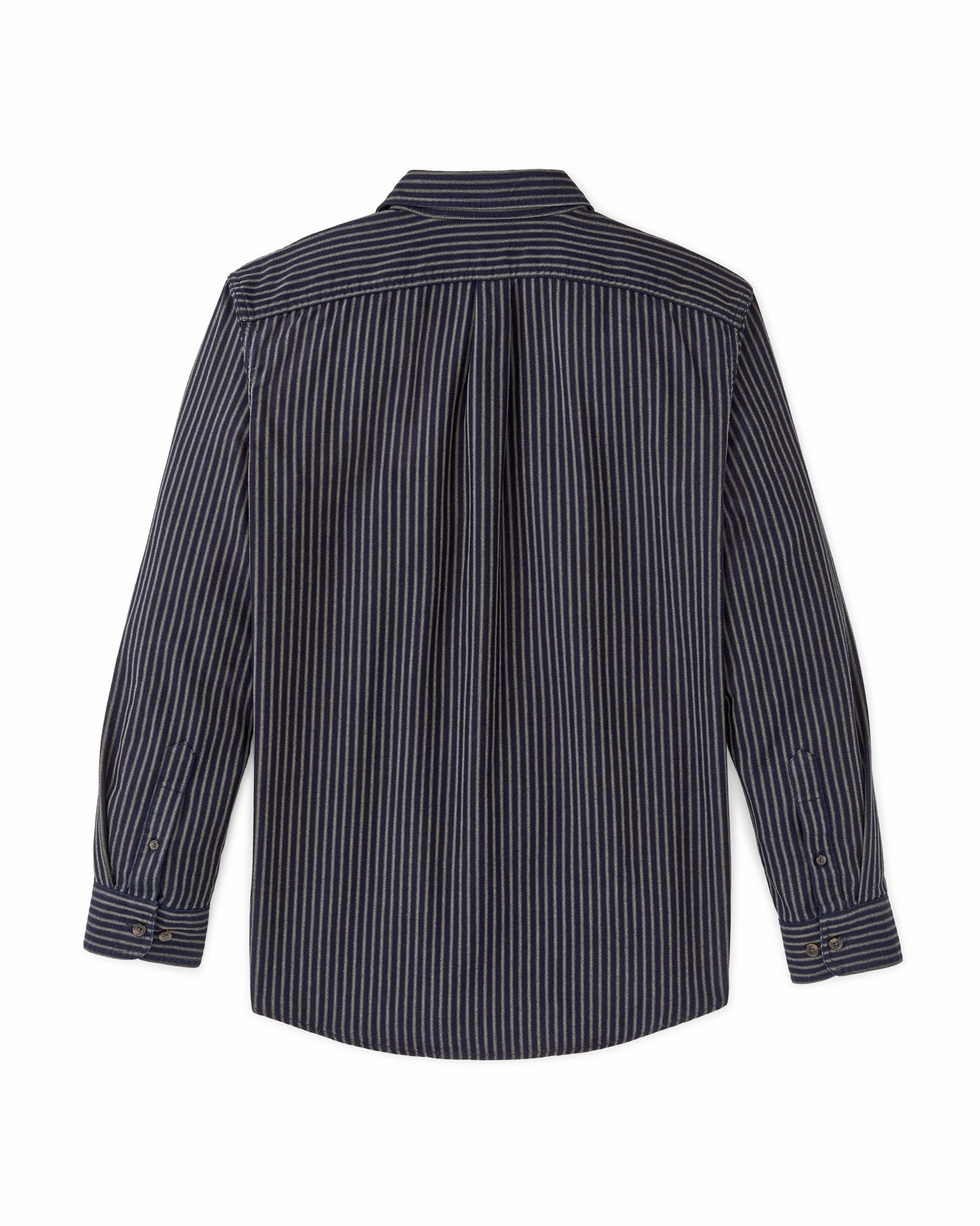 Filson Men Lightweight Alaskan Guide Shirt - Indigo / Ticking Stripe