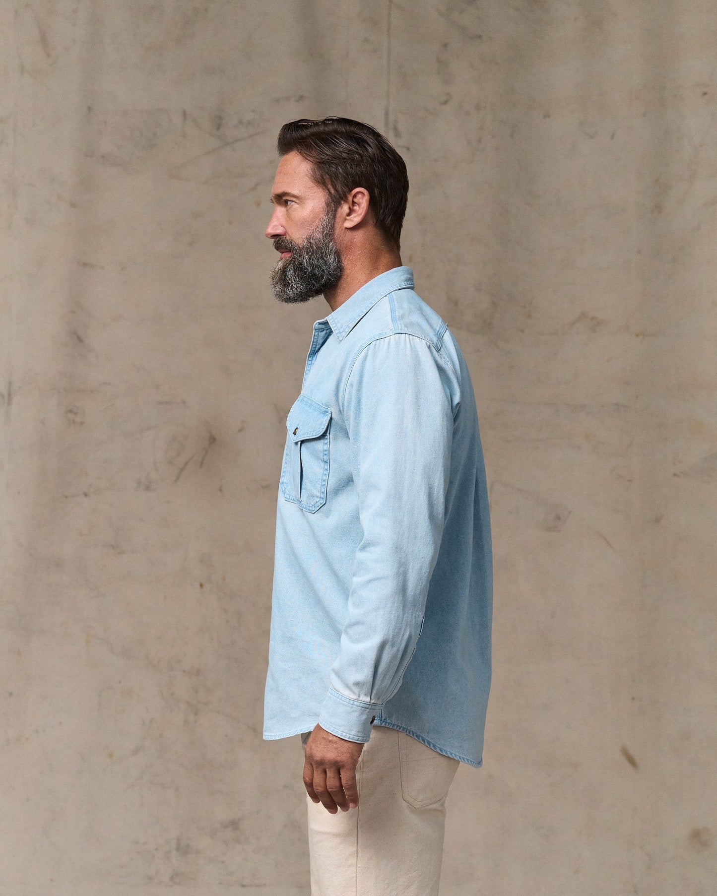 Filson Men Denim Guide Shirt - Light Indigo