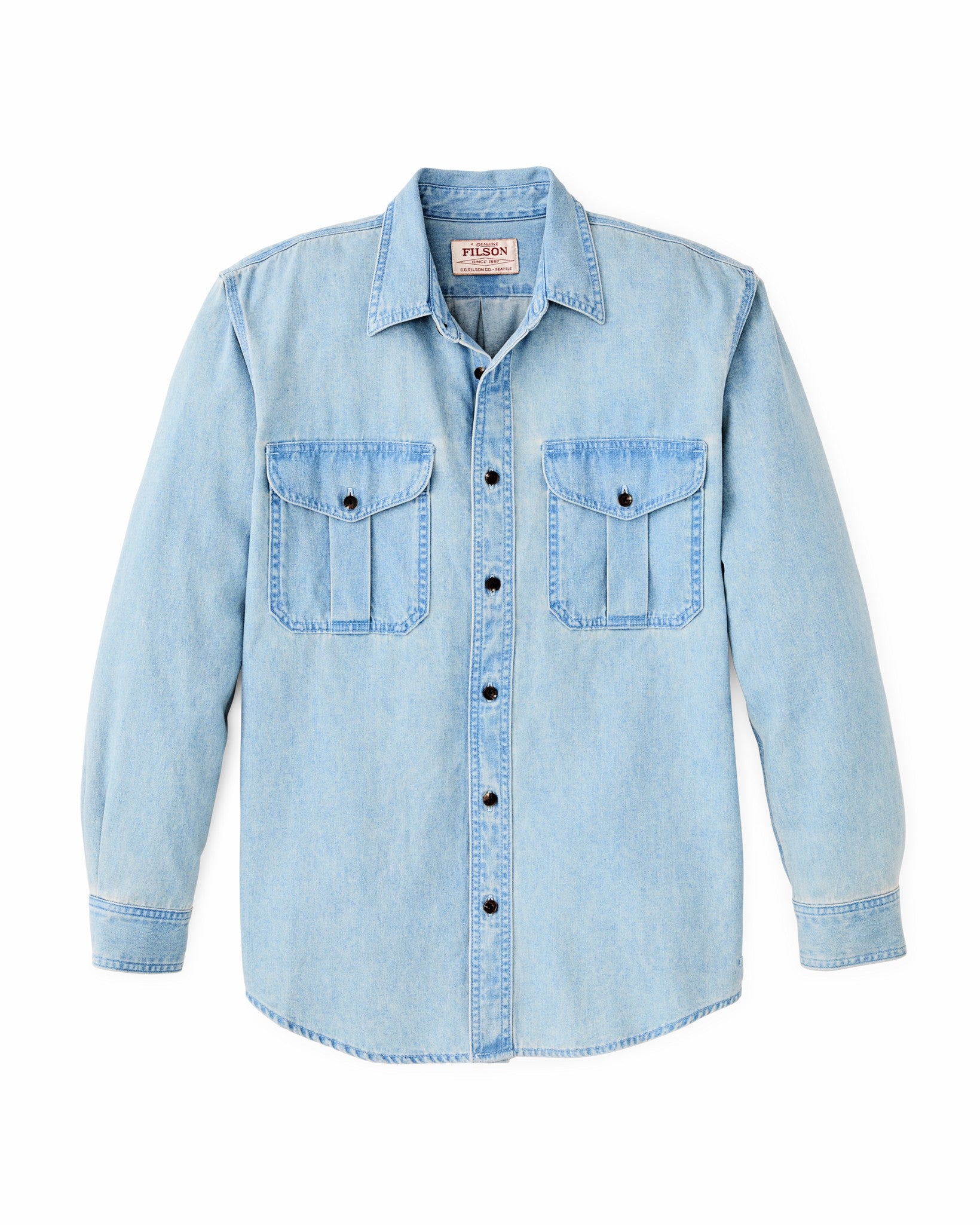Filson Men Denim Guide Shirt - Light Indigo