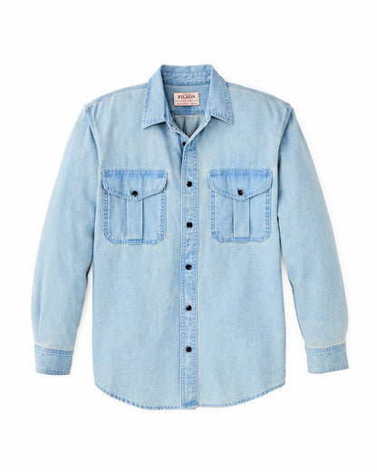 Filson Men Denim Guide Shirt - Light Indigo