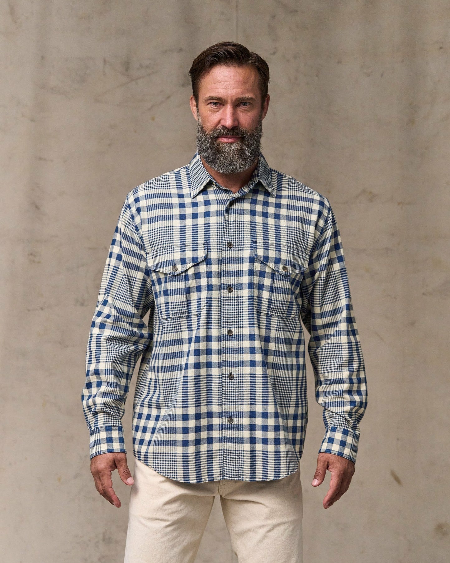 Filson Men Lightweight Alaskan Guide Shirt - Indigo Multi Plaid