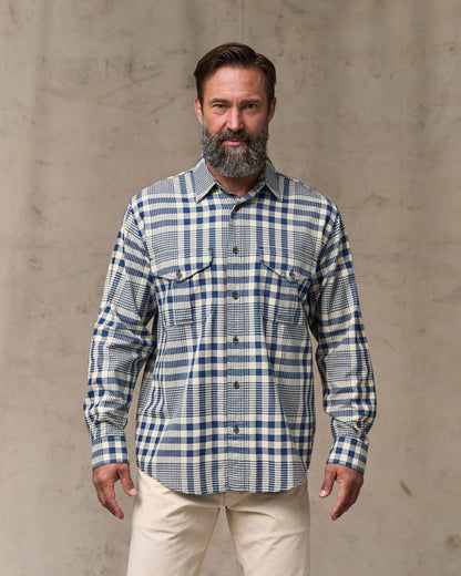 Filson Men Lightweight Alaskan Guide Shirt - Indigo Multi Plaid