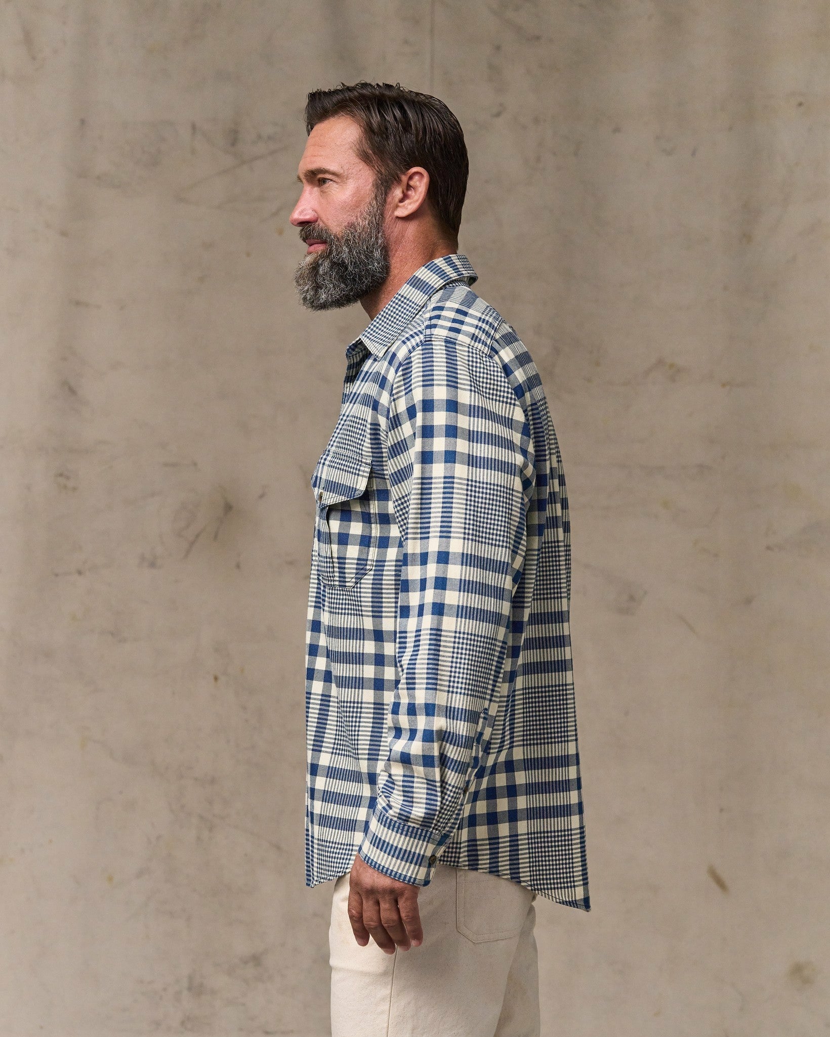 Filson Men Lightweight Alaskan Guide Shirt - Indigo Multi Plaid