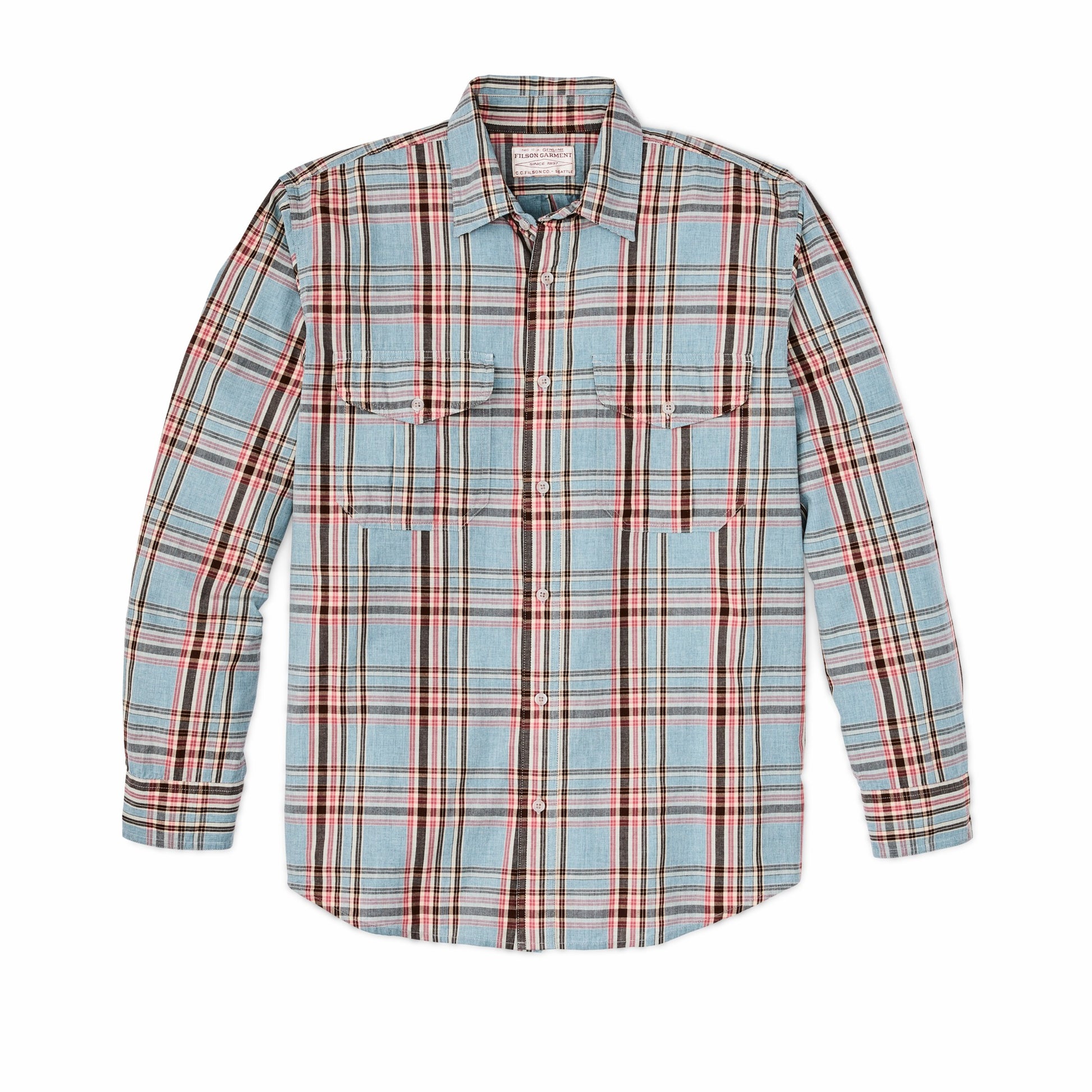 Filson Men Men's Washed Feather Cloth Shirt | FIlson
 – Filson
