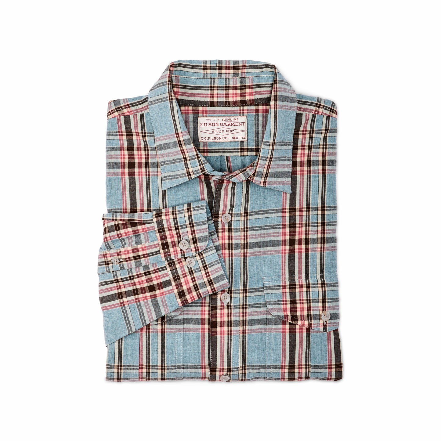 Filson Men Men's Washed Feather Cloth Shirt | FIlson
 – Filson