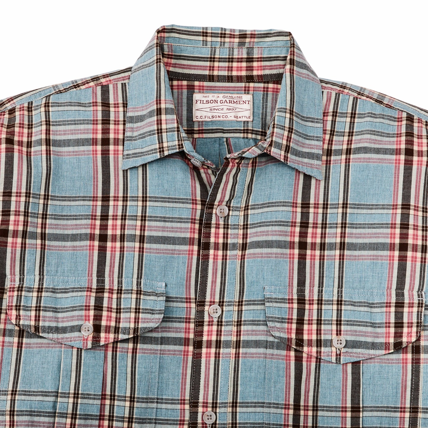 Filson Men Men's Washed Feather Cloth Shirt | FIlson
 – Filson