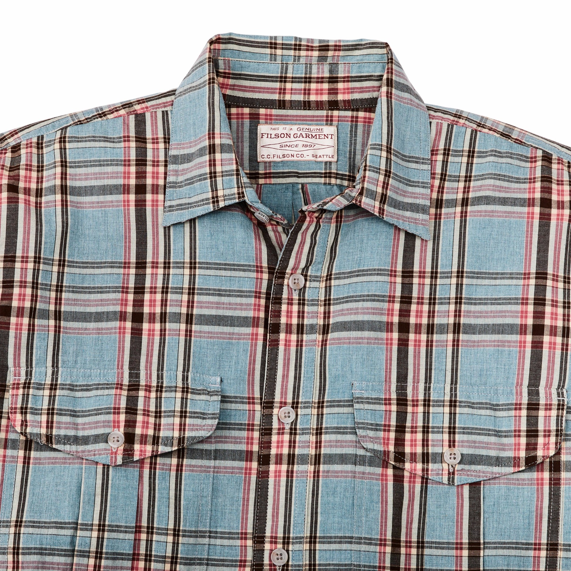 Filson Men Men's Washed Feather Cloth Shirt | FIlson
 – Filson