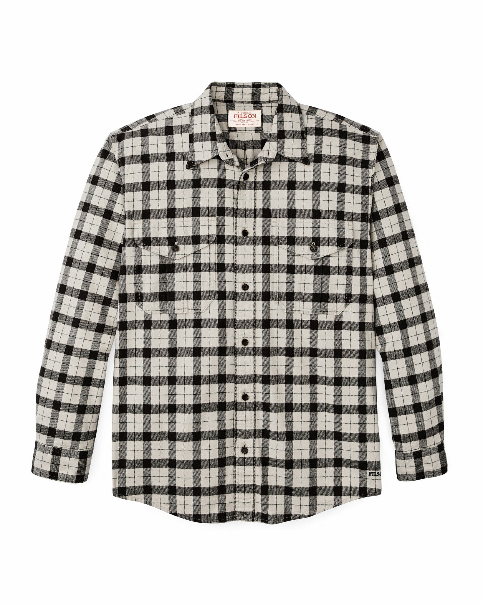 Filson Men Alaskan Guide Shirt - Cream / Peat / Multi Plaid