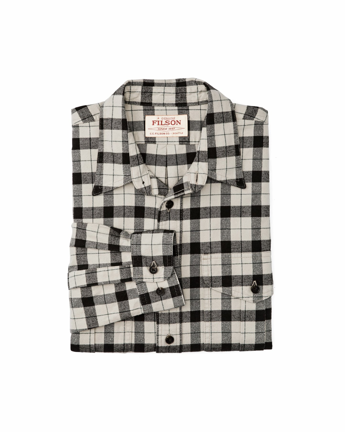 Filson Men Alaskan Guide Shirt - Cream / Peat / Multi Plaid