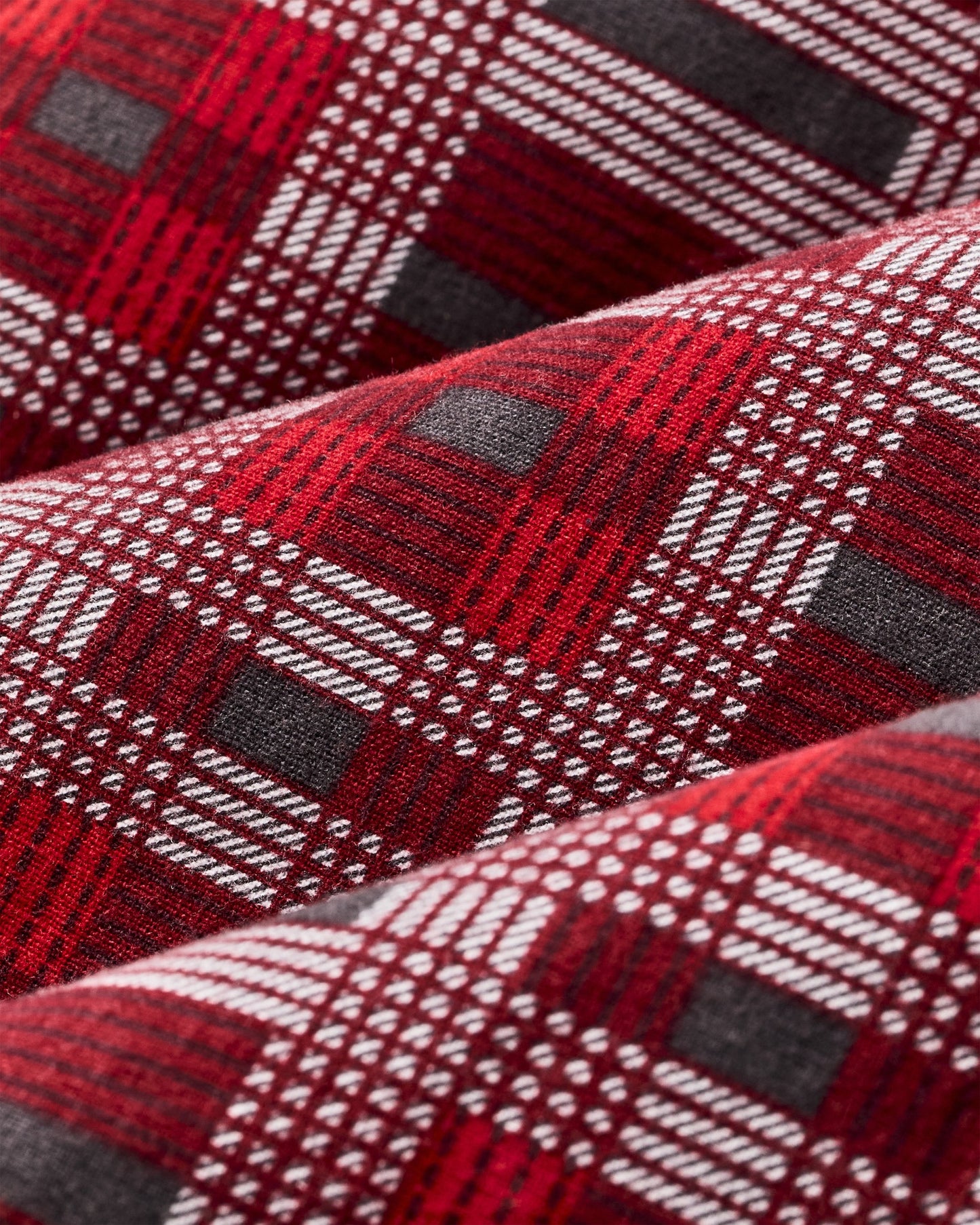 Filson Men Field Flannel Shirt - Burgundy / Red Plaid