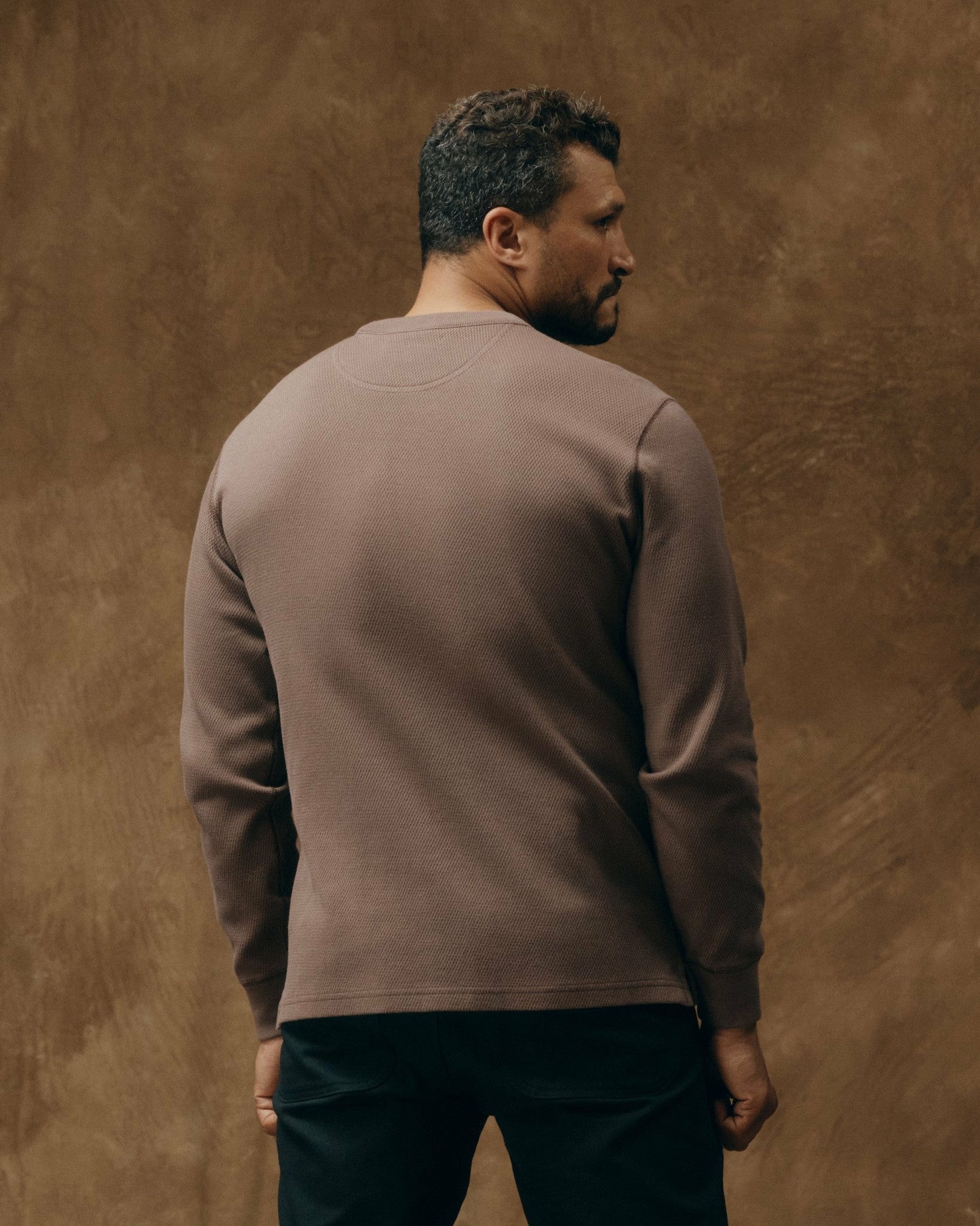 Filson Men Waffle Knit Thermal Crewneck - Brown