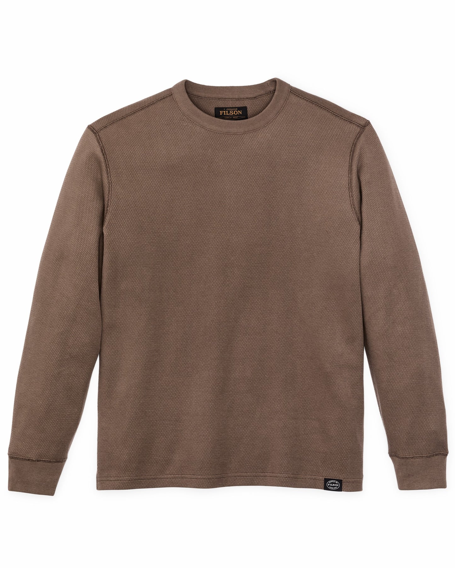 Filson Men Waffle Knit Thermal Crewneck - Brown