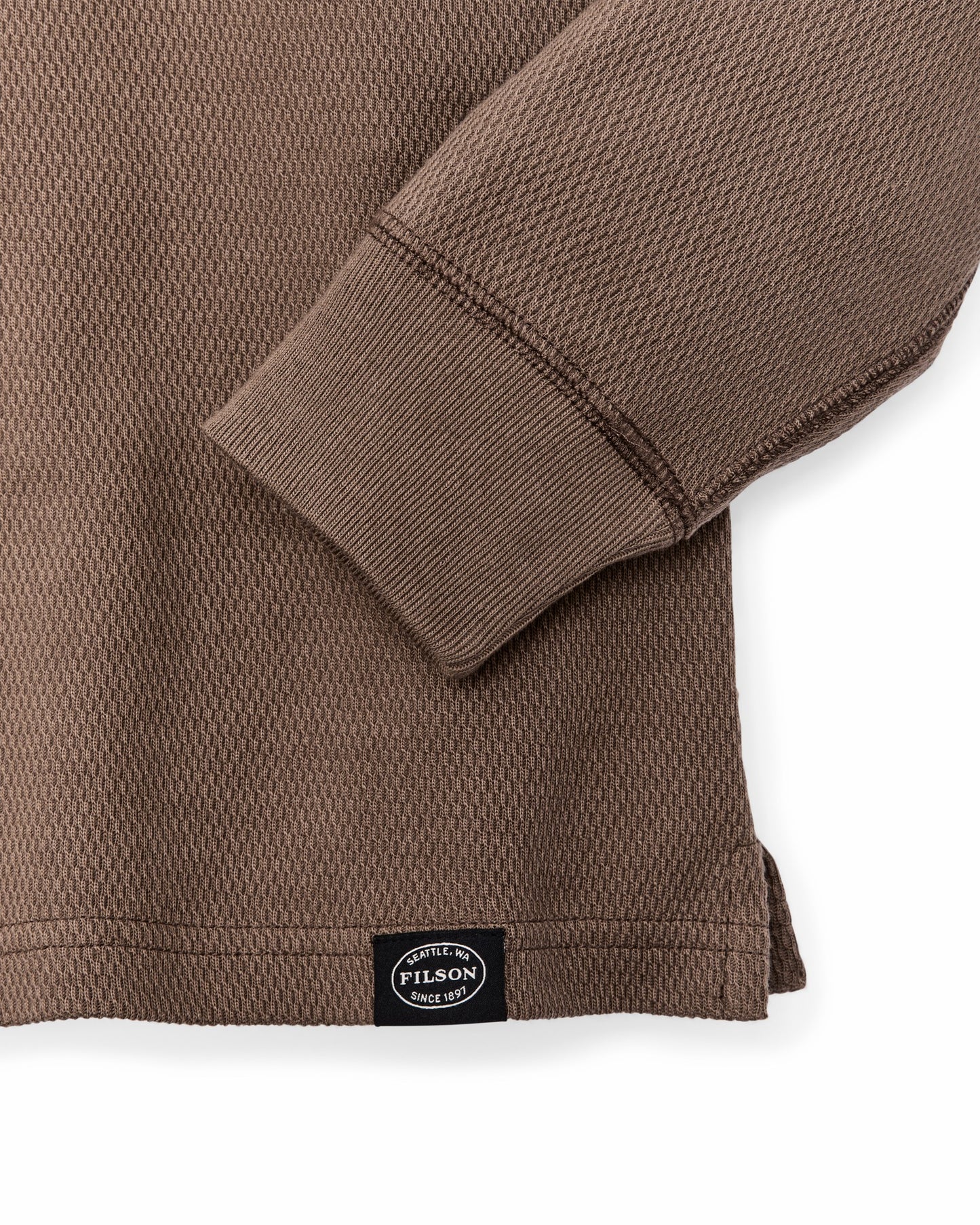 Filson Men Waffle Knit Thermal Crewneck - Brown