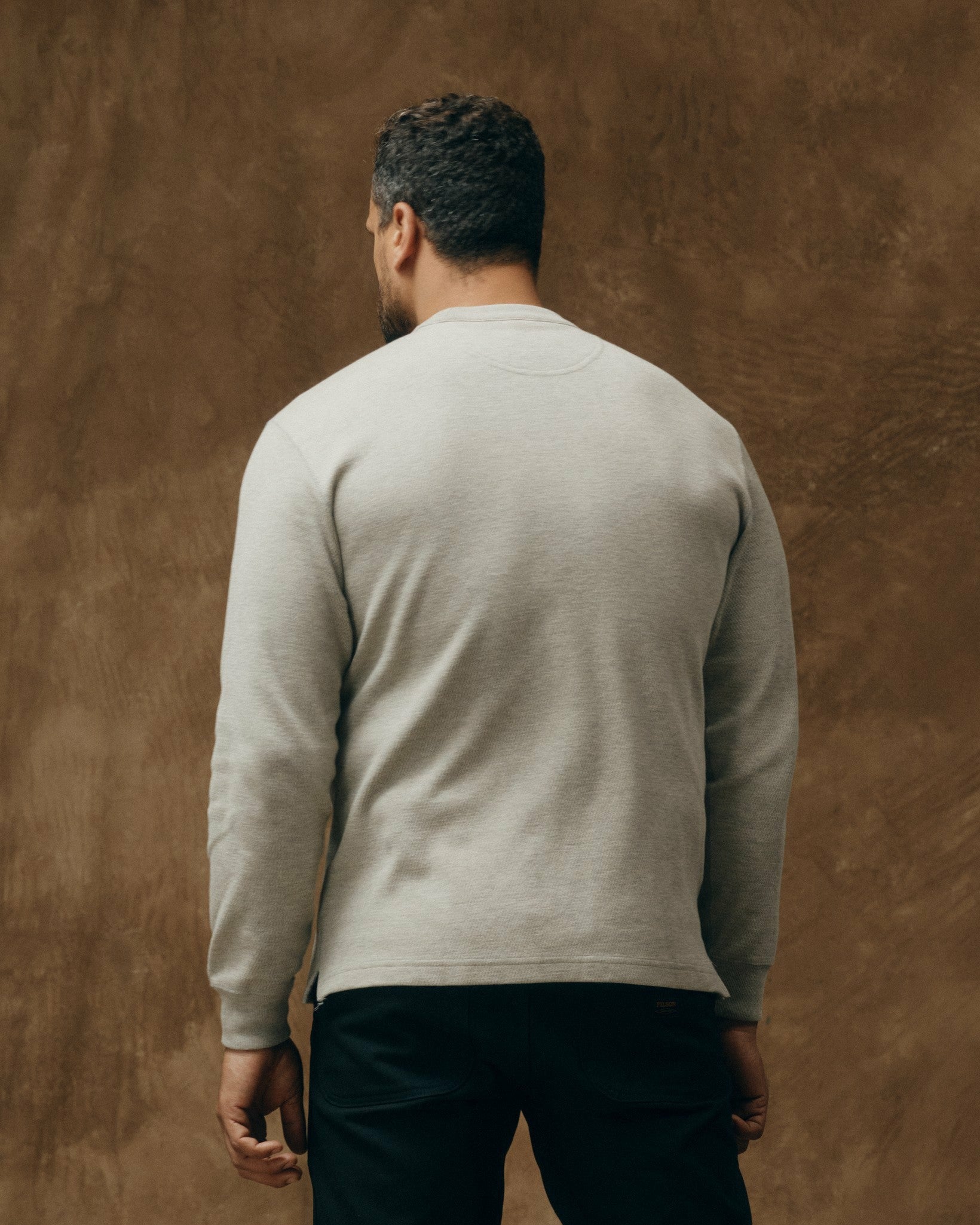 Filson Men Waffle Knit Thermal Crewneck