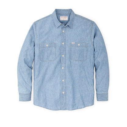 Filson Men Men's Long Sleeve Chambray CPO Shirt