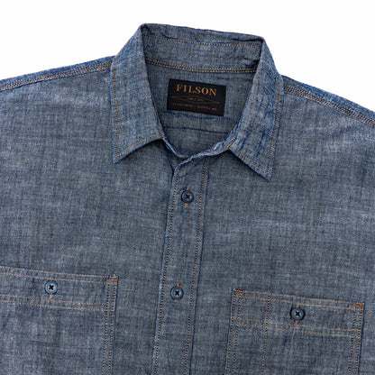 Filson Men Men's Long Sleeve Chambray CPO Shirt