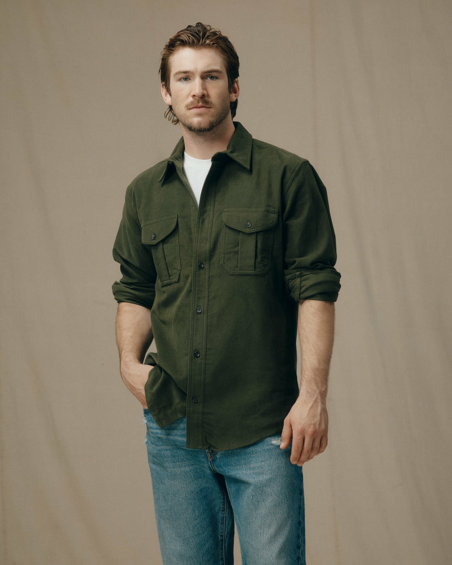 Filson Men Men's Moleskin Seattle Shirt — Button Up Shirt