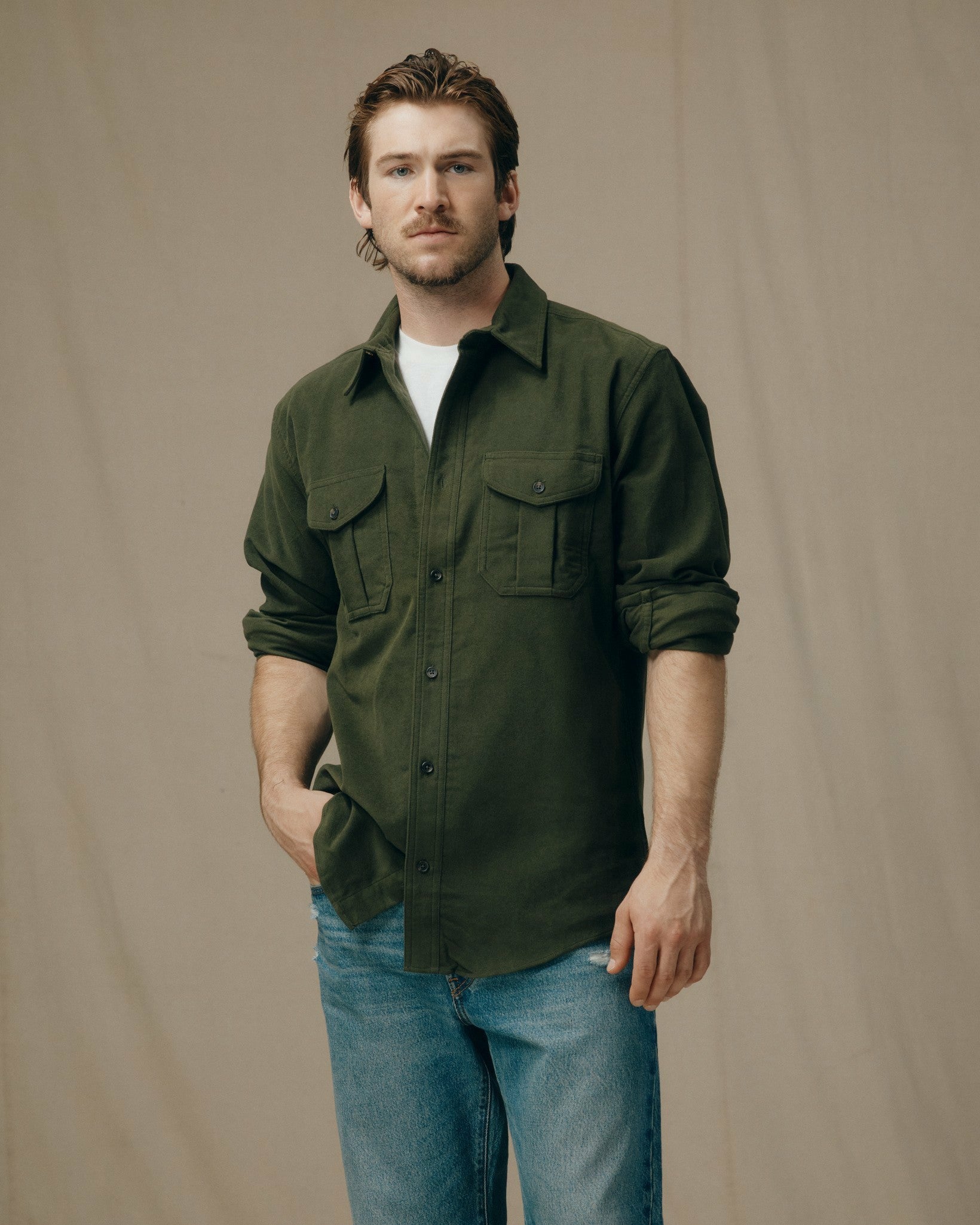 Filson Men Men's Moleskin Seattle Shirt — Button Up Shirt