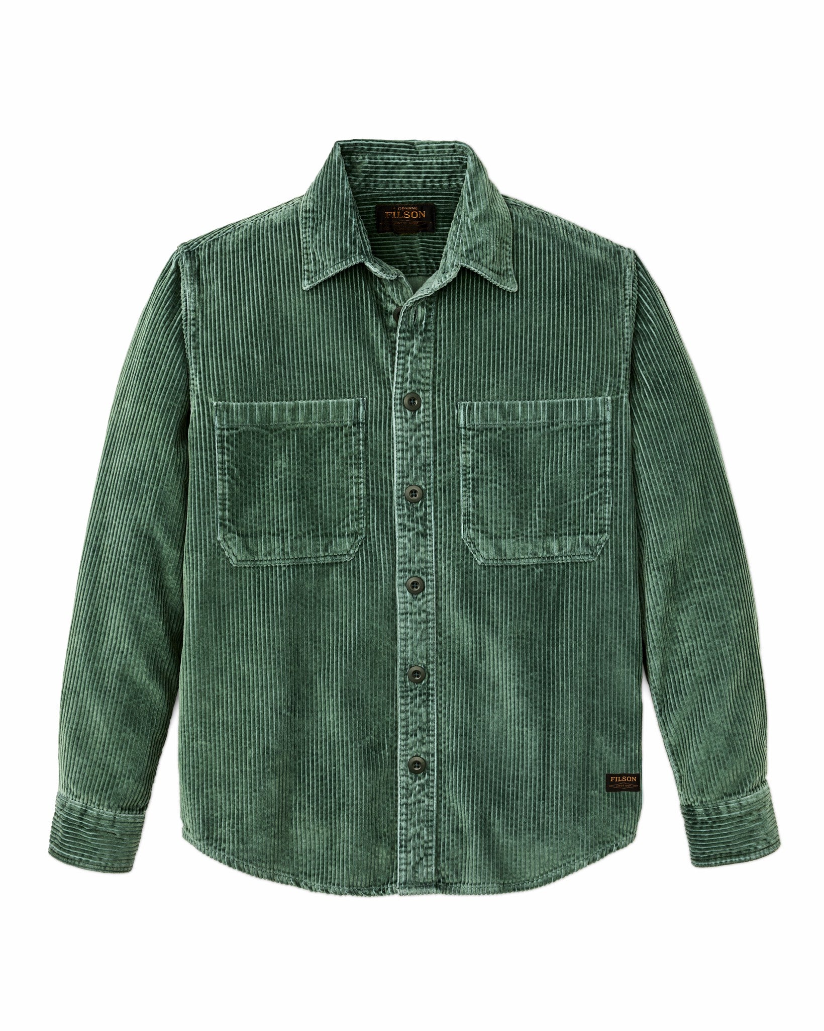 Filson Men 6-wale Corduroy Shirt - Seabed Green