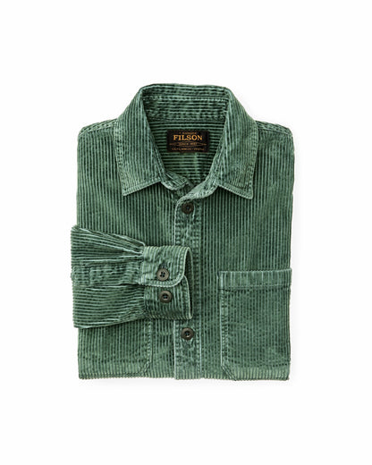 Filson Men 6-wale Corduroy Shirt - Seabed Green
