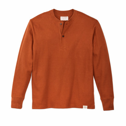 Filson Men Men's 100% Cotton Waffle Knit Henley