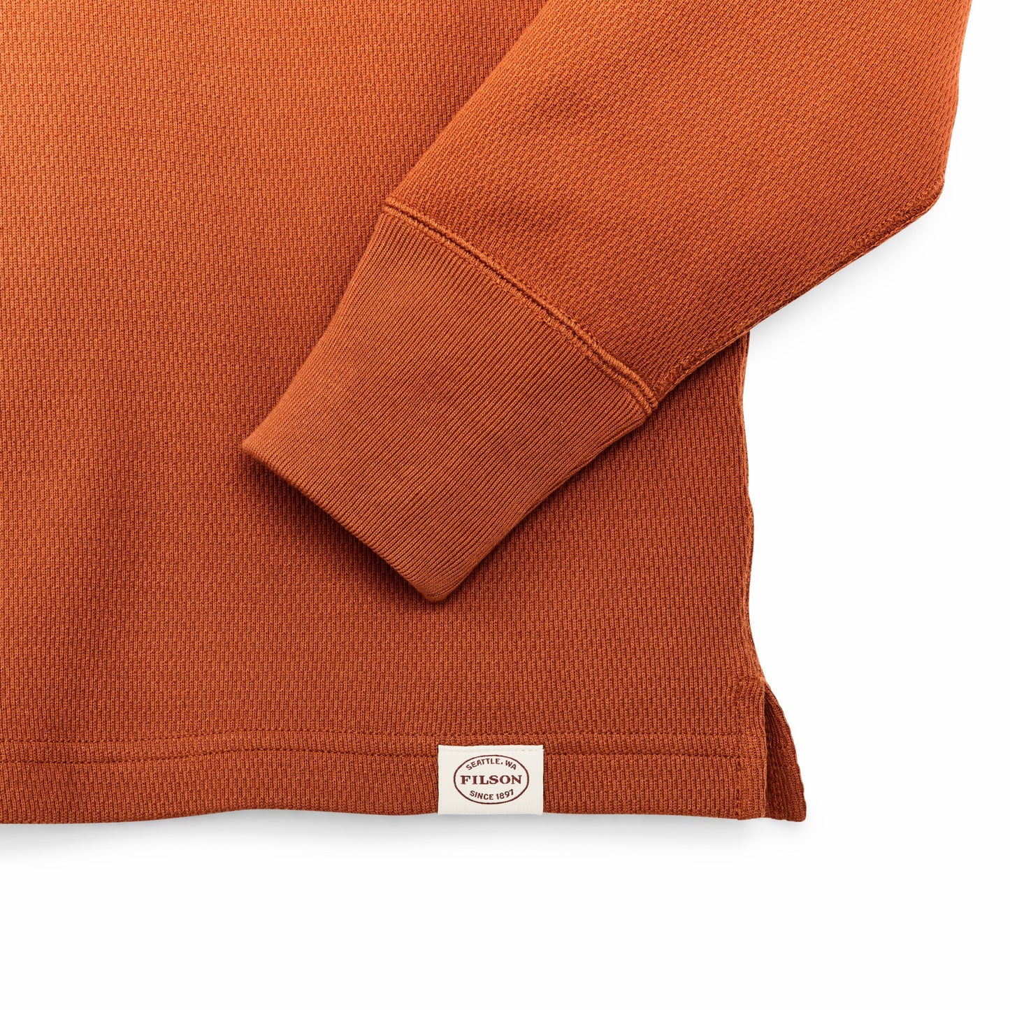 Filson Men Men's 100% Cotton Waffle Knit Henley