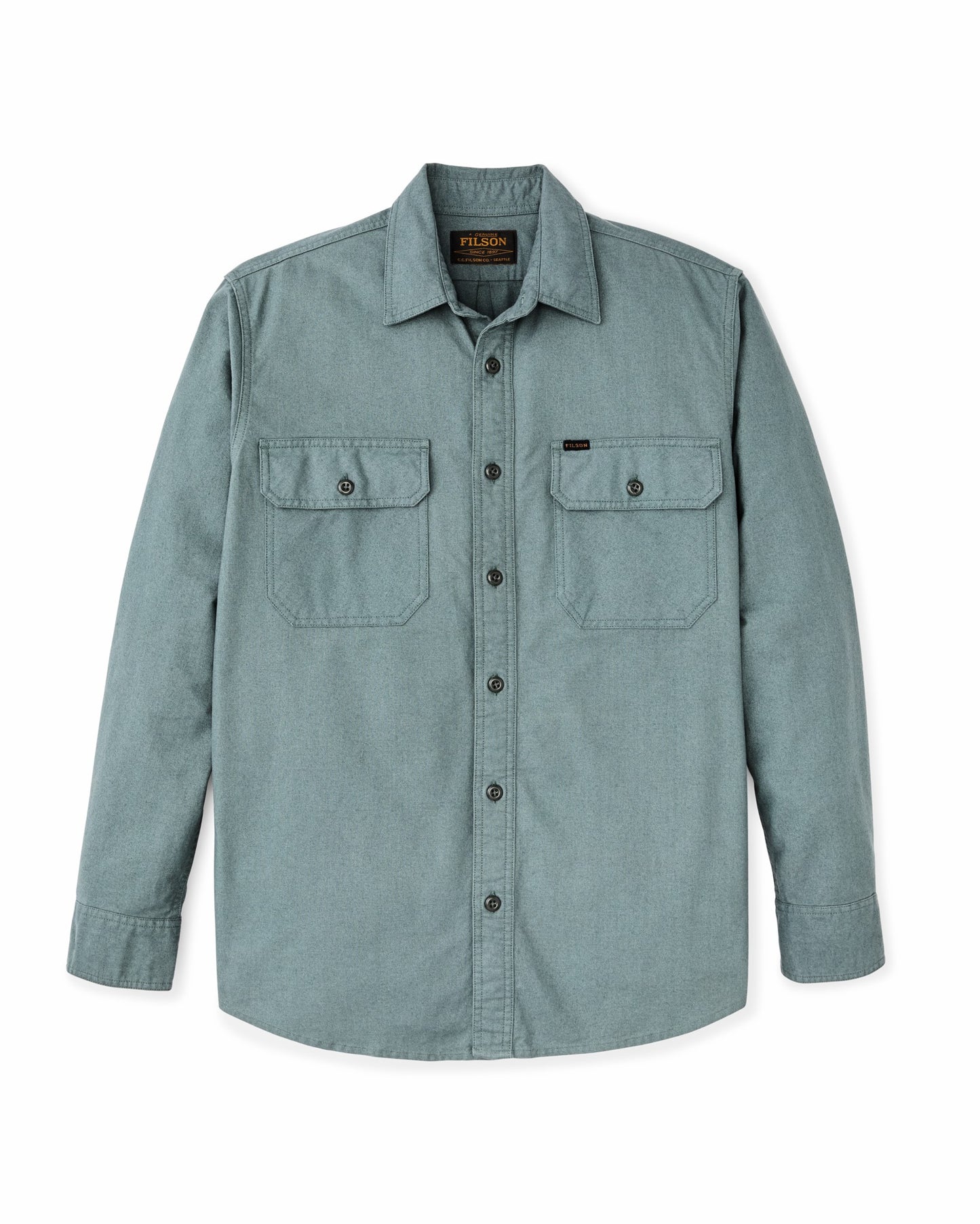 Filson Men Field Flannel Shirt - Balsam Green