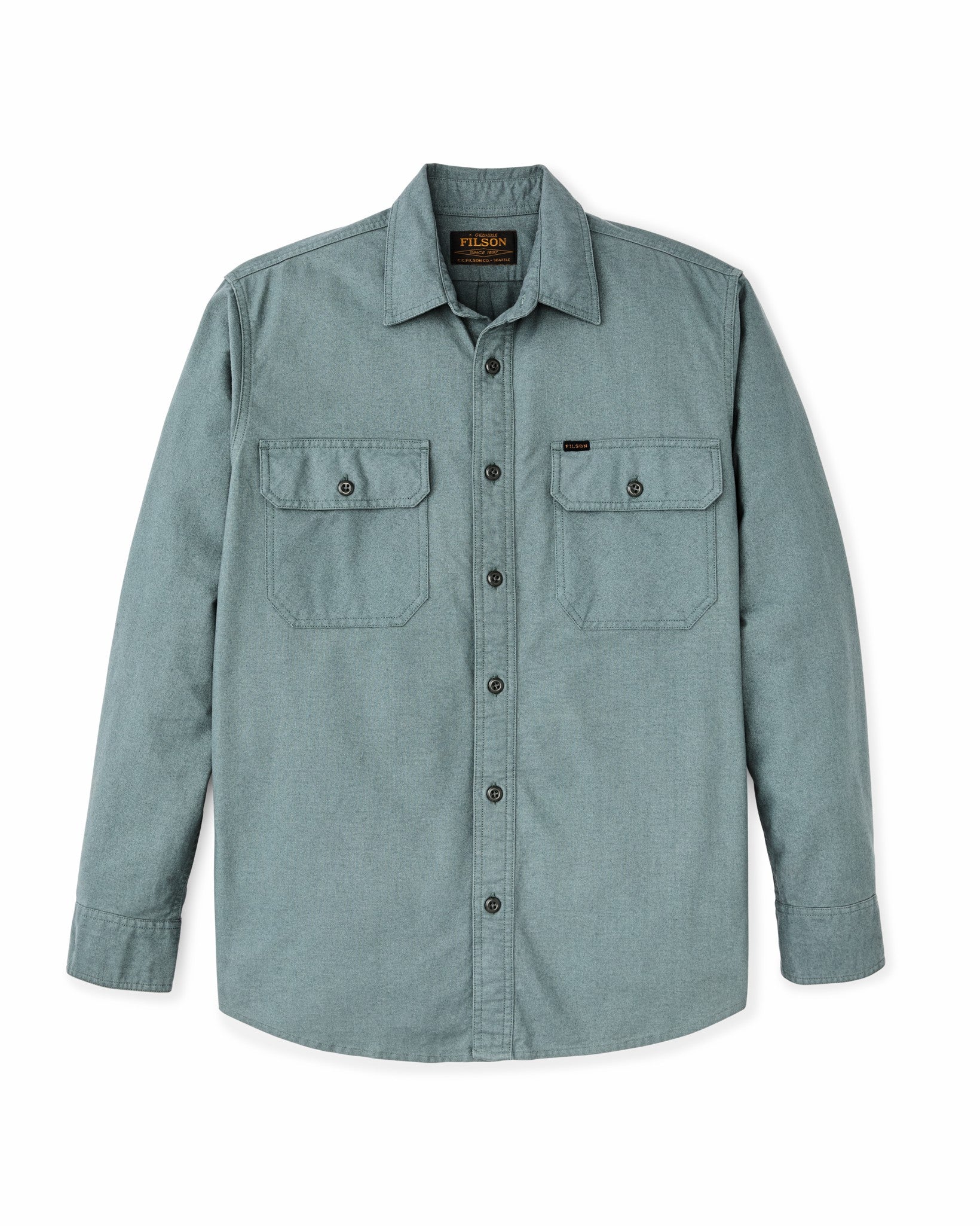 Filson Men Field Flannel Shirt - Balsam Green