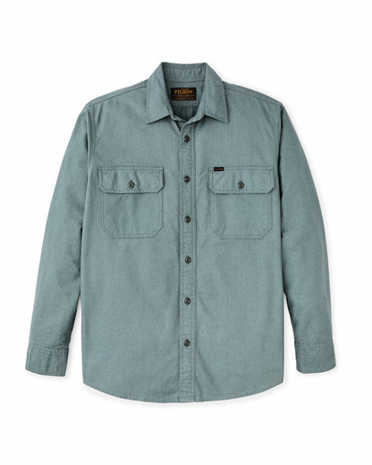 Filson Men Field Flannel Shirt - Balsam Green