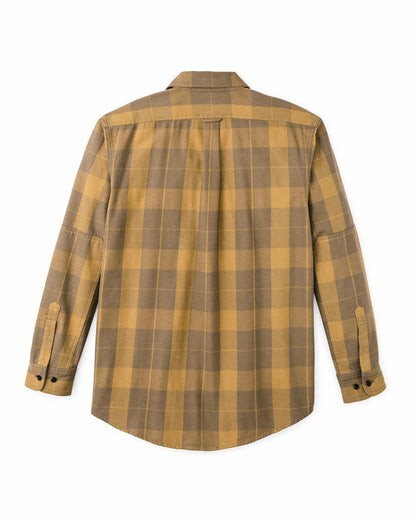 Filson Men Vintage Wash Alaskan Guide Shirt - Light Brown / Ochre Plaid