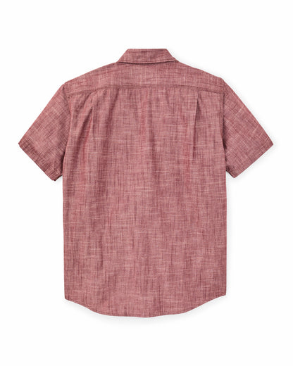 Filson Men Short Sleeve Chambray Shirt - Sable