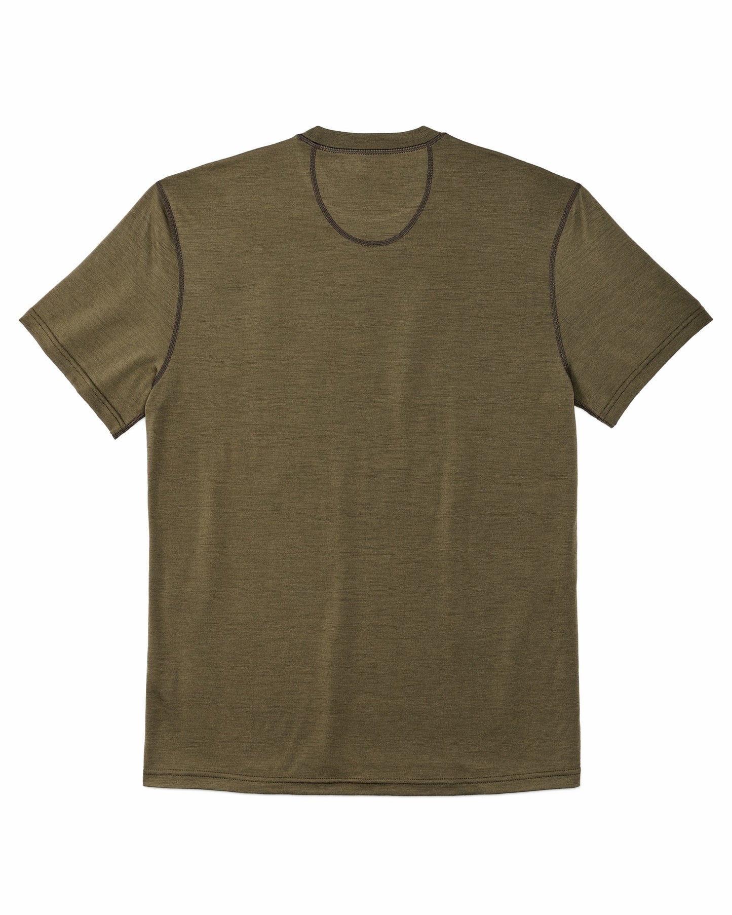 Filson Men 210g Merino Wool Short Sleeve Crewneck - Dark Olive