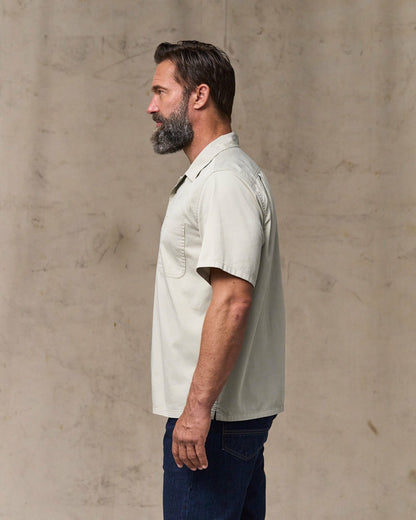 Filson Men Short Sleeve 4.5-oz. Twill Shirt - Gray Sky