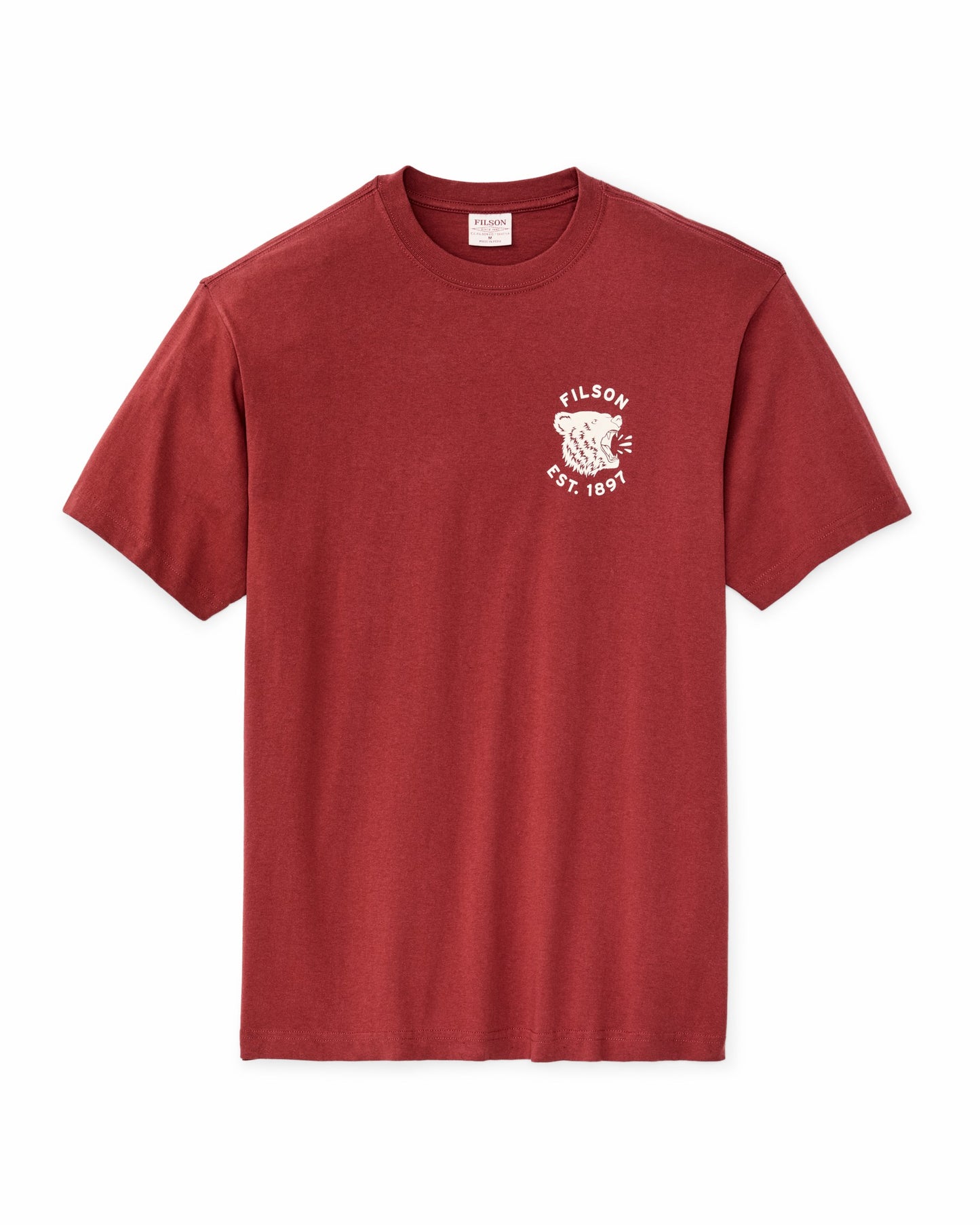 Filson Men Bear Graphic T-Shirt - Chili Oil