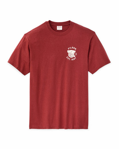 Filson Men Bear Graphic T-Shirt - Chili Oil