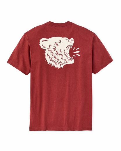 Filson Men Bear Graphic T-Shirt - Chili Oil
