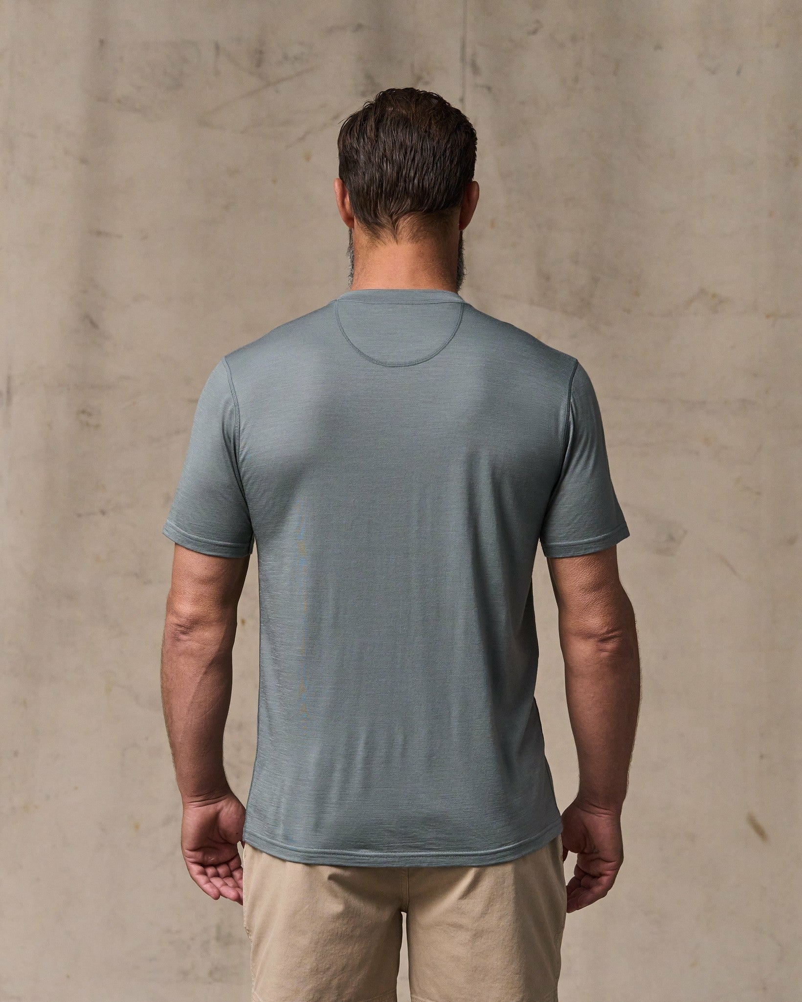 Filson Men Wool-Blend UPF T-Shirt - Sage Gray