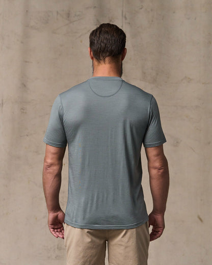 Filson Men Wool-Blend UPF T-Shirt - Sage Gray