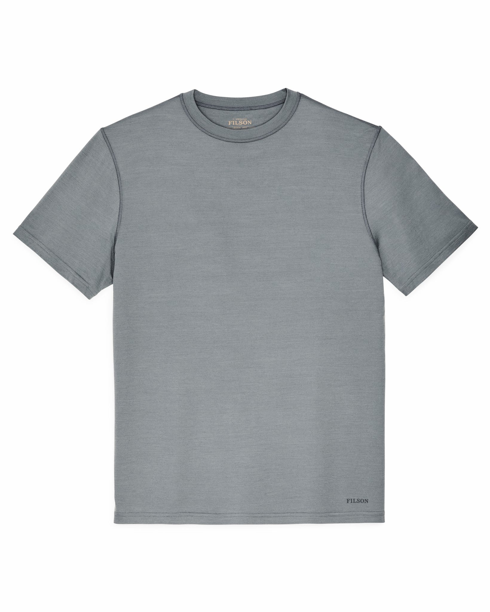 Filson Men Wool-Blend UPF T-Shirt - Sage Gray