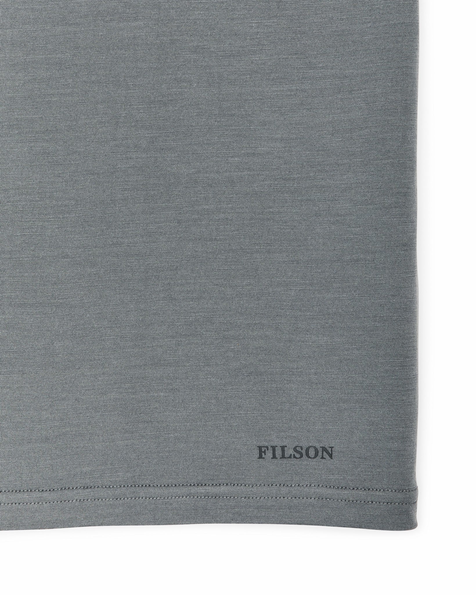 Filson Men Wool-Blend UPF T-Shirt - Sage Gray