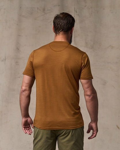 Filson Men Wool-Blend UPF T-Shirt - Whiskey
