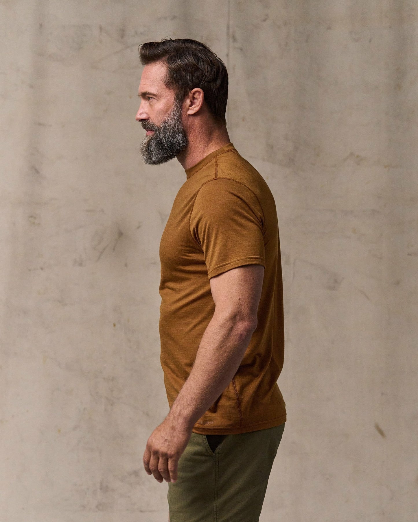 Filson Men Wool-Blend UPF T-Shirt - Whiskey