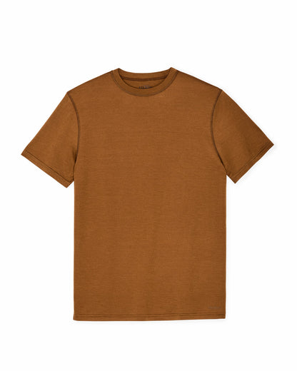 Filson Men Wool-Blend UPF T-Shirt - Whiskey