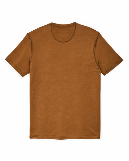 Filson Men Wool-Blend UPF T-Shirt - Whiskey