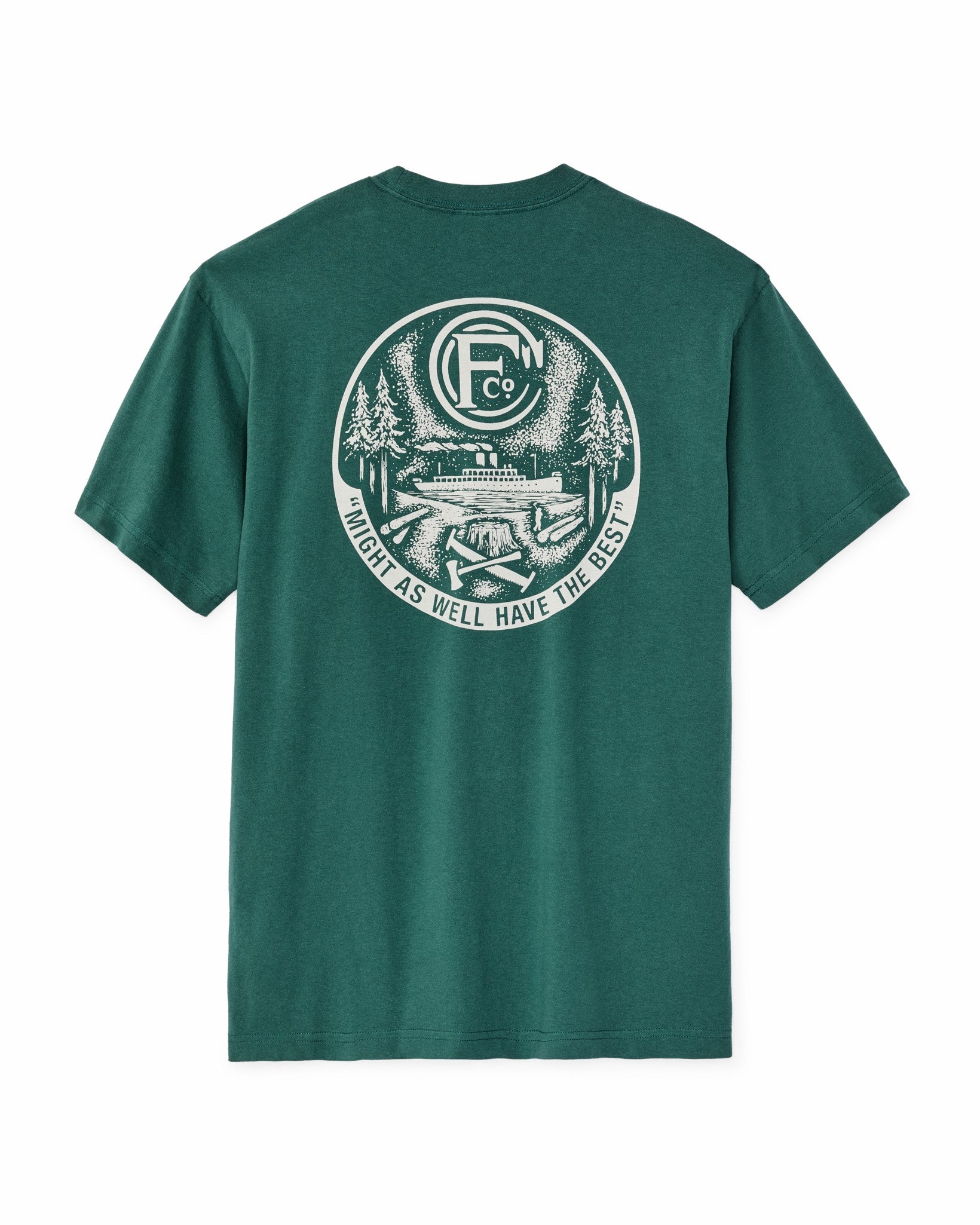Filson Men Forestry Graphic T-Shirt - Mallard Green