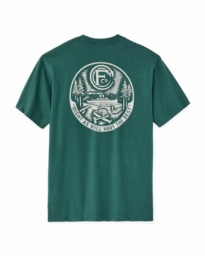 Filson Men Forestry Graphic T-Shirt - Mallard Green