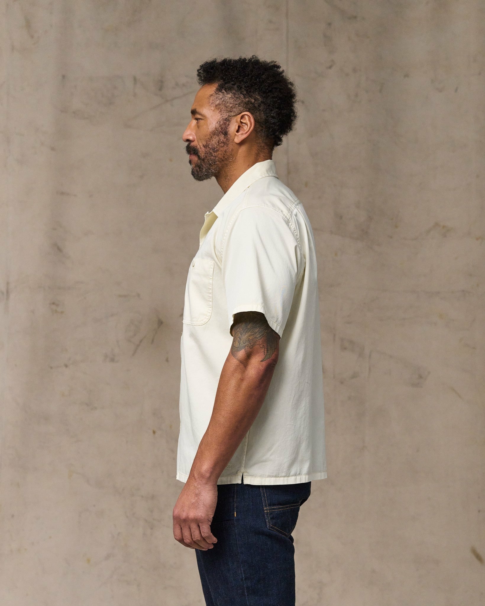 Filson Men Short Sleeve 4.5-oz. Twill Shirt - Ivory