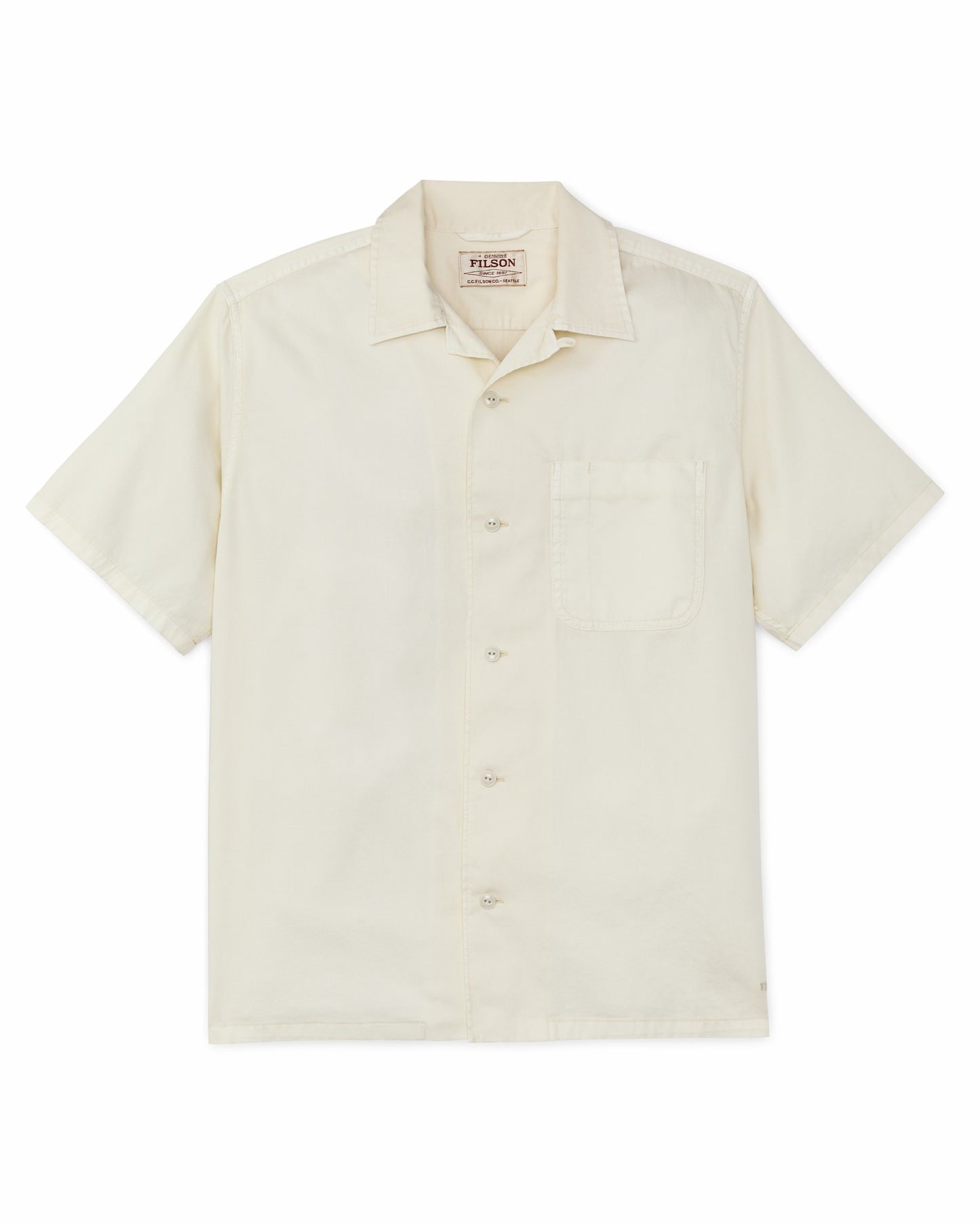 Filson Men Short Sleeve 4.5-oz. Twill Shirt - Ivory